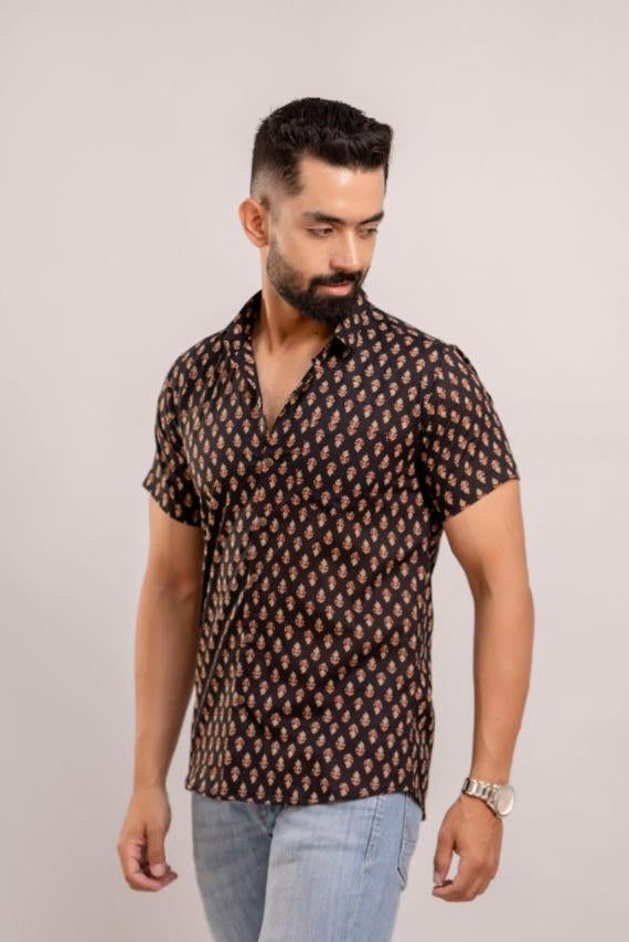 Jaipuri Print Cotton Men's Shirt