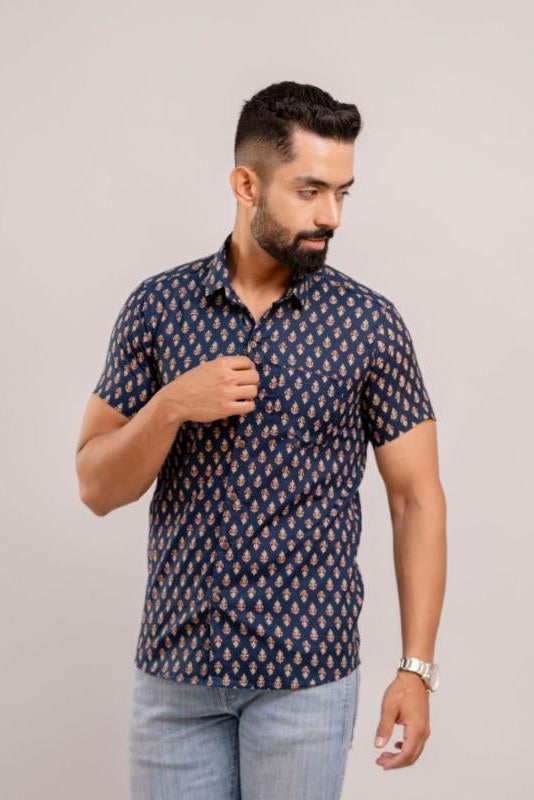 Jaipuri Print Cotton Men's Shirt