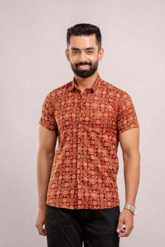 Jaipuri Print Cotton Men's Shirt