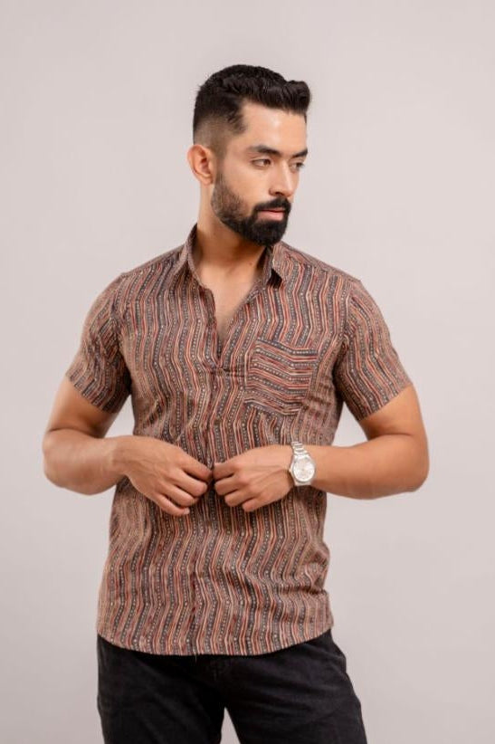 Jaipuri Print Cotton Men's Shirt