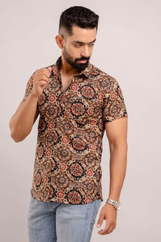 Jaipuri Print Cotton Men's Shirt